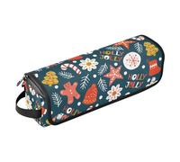 FRODOTGV Étui de voyage 2 en 1 pour fer à friser pour les vacances, Noël, cookies, accessoires pour cheveux, organiseur amovible pour accessoires de coiffure pour outils chauds, fer à friser, fers