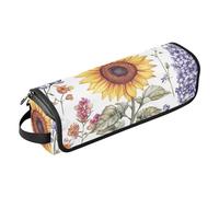 FRODOTGV Florals Flower Dianthus Lavande Violet 2 en 1 Organiseur d'outils pour cheveux et tapis résistant à la chaleur avec fermeture éclair Outils chauffants Sac de voyage pour fer plat Outils
