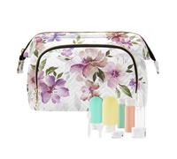 FRODOTGV Grande trousse de maquillage - Motif classique - Aquarelle dessinée à la main - Organisateur de voyage pour bijoux, Aquarelle dessinée à la main avec motif classique, 1 Size