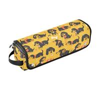 FRODOTGV Hot Dog Sac de voyage pour fer à friser sans couture pour femme - Organiseur portable et tapis résistant à la chaleur pour fer à lisser, sèche-cheveux, Teckel Dreams Of A Bone, 1 Size