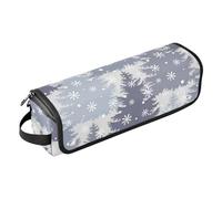 FRODOTGV Hot Hair Tools Grand sac de voyage pour fer à lisser, fer à friser, sèche-cheveux, silhouette d'arbre de Noël