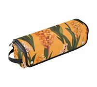 FRODOTGV Hot Hair Tools Sac de voyage avec tapis résistant à la chaleur, dessin animé Narcisse vert sauge pour outils chauds, fer à friser, fers plats, volumateur de cheveux, 07, 1 Size