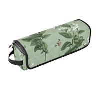 FRODOTGV Hot Hair Tools Sac de voyage avec tapis résistant à la chaleur, dessin animé Narcisse vert sauge pour outils chauds, fer à friser, fers plats, volumateur de cheveux, 04, 1 Size