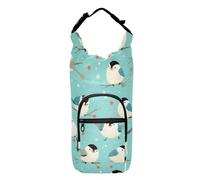 FRODOTGV Little Birds Sac à bandoulière bleu clair pour bouteille d'eau portable pour la randonnée Convient aux bouteilles de 50/61/81/1,2 l, Little Birds Bleu clair, 1 size, Claasic