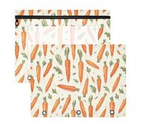 FRODOTGV Lot de 2 pochettes à crayons rétro en plastique portables en forme de carotte pour documents A4