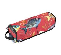 FRODOTGV Nature Calla Lily Royal Blue Sac de voyage pour outils de cheveux pour femme Grande capacité de rangement avec tapis en fer pour fer à lisser, sèche-cheveux, Couleur 15, 1 Size