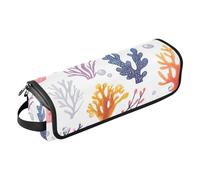 FRODOTGV Nature Calla Lily Royal Blue Sac de voyage pour outils de cheveux pour femme Grande capacité de rangement avec tapis en fer pour fer à lisser, sèche-cheveux, Couleur 11, 1 Size