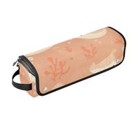 FRODOTGV Nature Calla Lily Royal Blue Sac de voyage pour outils de cheveux pour femme Grande capacité de rangement avec tapis en fer pour fer à lisser, sèche-cheveux, 14, 1 Size