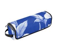 FRODOTGV Nature Calla Lily Royal Blue Sac de voyage pour outils de cheveux pour femme Grande capacité de rangement avec tapis en fer pour fer à lisser, sèche-cheveux, 19, 1 Size