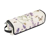 FRODOTGV Nature Lily Sac de voyage pour outils de cheveux Rose vif et tapis résistant à la chaleur avec fermeture éclair pour femme Rangement essentiel amovible pour outils chauds Fers plats Volumizer