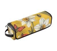 FRODOTGV Nature Lily Sac de voyage pour outils de cheveux Rose vif et tapis résistant à la chaleur avec fermeture éclair pour femme Rangement essentiel amovible pour outils chauds Fers plats Volumizer