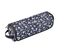 FRODOTGV Organiseur 2 en 1 pour outils à cheveux anti-poussière et tapis résistant à la chaleur avec fermeture éclair pour fer à friser et sèche-cheveux plat, petit motif floral vintage sans couture,