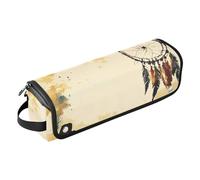 FRODOTGV Organiseur 2 en 1 pour outils capillaires - Étui de transport portable avec tapis en fer pour outils chauds, fer à friser, fers plats, volumateur de cheveux, cowboy occidental, attrape-rêves,