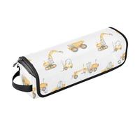 FRODOTGV Organiseur d'outils 2 en 1 pour cheveux, véhicules de construction, camion à benne basculante, niveleuse, rangement essentiel pour femmes, sac de voyage étanche, portable, ouvert à plat, pour