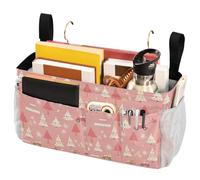 FRODOTGV Panier de rangement à suspendre avec sangles fixes et porte-bouteille d'eau pour chambre à coucher, loft, tente, rideau, étagère de lit superposé, accessoires pour chambre à coucher, loft