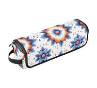 FRODOTGV Papillon Beau sac de voyage pour fer à friser pour femme avec étui de transport amovible et tapis résistant à la chaleur pour fers plats, fers à lisser Marron, Mandala bohème, 1 Size