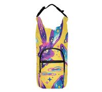 FRODOTGV Petit sac à bandoulière scintillant avec porte-bouteille d'eau - Étui de transport fonctionnel pour bouteille d'eau - Pour bouteilles de 50/61/81/1,2 l