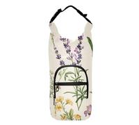 FRODOTGV Petit sac à dos beige avec porte-bouteille d'eau isotherme à fermeture éclair pour bouteilles d'eau de 50/61/81/1,2 l
