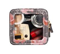 FRODOTGV Petite trousse de maquillage transparente, grande rose rouge, trousse de toilette de voyage organisateur de maquillage, Blossom Grandes roses rouges, 1 Size