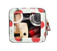 FRODOTGV Petite trousse de toilette en cuir transparent sans couture pour tomates et légumes, Légumes de tomates sans soudure, 1 Size