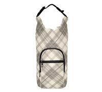 FRODOTGV Porte-bouteille isotherme fonctionnel gris cendré Buffalo Plaids pour bouteille d'eau de randonnée, sac à dos pour bouteilles d'eau de 50/61/81/1,2 l