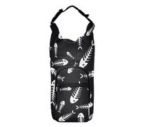 FRODOTGV Porte-bouteille multi-tailles avec squelettes de poissons hawaïens morts - Sac de transport pour bouteille d'eau de randonnée - Convient aux bouteilles de 50/61/81/1,2 l