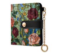 FRODOTGV Portefeuille pour femme avec motif imprimé complet, rangement de bijoux, taille compacte, minimaliste, usage quotidien, Jardinier vintage, One Size, Décontracté