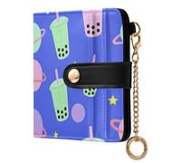 FRODOTGV Portefeuille pour femme en cuir synthétique avec blocage RFID - Design élégant, Galaxy Boba, One Size, Décontracté