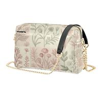 FRODOTGV Sac à bandoulière pour femme Capacité 2,5 l | Compartiments à fermeture éclair en cuir synthétique durable facile à nettoyer pour toile botanique de voyage