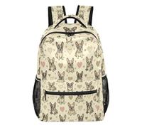 FRODOTGV Sac à dos de voyage 1 principal, 2 côtés, 1 fermeture éclair avant et 4 poches intérieures, détails en maille respirante pour adolescents, garçons, filles, activités de plein air, taille S