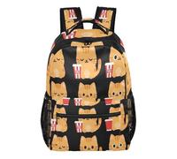 FRODOTGV Sac à dos d'étudiant léger et portable avec doublure intérieure en peau de pêche pour enfants et adolescents de 7 à 18 ans Utilisation quotidienne Taille S, Snack pour chat, M, Décontracté