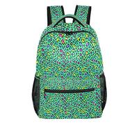FRODOTGV Sac à dos d'étudiant structuré de forme debout réglable avec bretelles rembourrées pour adolescents, garçons et filles, petites excursions d'une journée, taille S, Léopard coloré., M