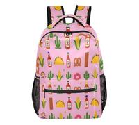 FRODOTGV Sac à dos d'extérieur de forme ferme vide avec détails en maille respirante pour élèves du primaire et du secondaire - Taille S, Fiesta Vibes, S, Décontracté