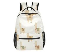 FRODOTGV Sac à dos d'extérieur en tissu sergé de polyester de forme ferme vide pour adolescents, garçons et filles, petites excursions, taille S, Joli lama., M, Décontracté