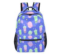 FRODOTGV Sac à dos léger et portable en tissu sergé de polyester pour enfants et adolescents de 7 à 18 ans usage quotidien Taille S, Galaxy Boba, S, Décontracté