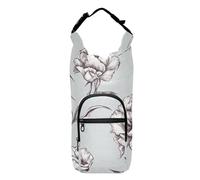 FRODOTGV Sac à dos pliable gris avec cordon de serrage avec poches et porte-bouteille d'eau pour bouteilles d'eau de 50/61/81/1,2 l