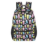 FRODOTGV Sac à dos quotidien structuré en tissu sergé de polyester de forme standard pour enfants et adolescents de 7 à 18 ans - Activités de plein air - Taille S, Boba Hearts, S, Décontracté