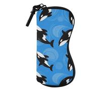 FRODOTGV Sac à lunettes léger en néoprène fin anti-rayures pour lunettes de lecture usage quotidien, Orca Ocean, taille unique