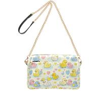 FRODOTGV Sac à main à bandoulière pour femme Capacité 2,5 l | Durable en cuir synthétique avec compartiments zippés, léger, activités de plein air, caneton
