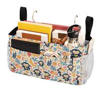 FRODOTGV Sac de rangement à suspendre avec sangles fixes et porte-bouteille d'eau pour dortoir, lit superposé, loft, lit d'hôpital