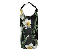 FRODOTGV Sac de transport vintage Narcisse noir pour bouteille d'eau isotherme - Pour bouteille d'eau de randonnée - Convient aux bouteilles de 50/61/81/1,2 l, Vintage Narcisse Noir, 1 size, Claasic