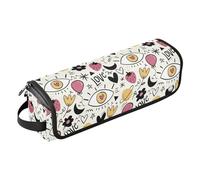 FRODOTGV Sac de voyage à outils pour cheveux - Étui de voyage pour femme - Pour fer à friser - Sac de rangement pour fer à lisser, fer à friser, sèche-cheveux, Motif Love, 1 Size
