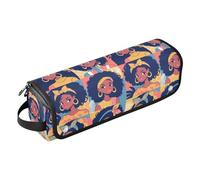 FRODOTGV Sac de voyage avec motif coloré caméléons mignons pour outils de cheveux avec coussinet résistant à la chaleur pour femmes étui de transport étanche pour fers plats, fers à lisser, Belle