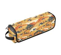 FRODOTGV Sac de voyage imperméable à double couche avec coussinet résistant à la chaleur pour fer à lisser et sèche-cheveux plat, Wild West Western Scotland, 1 Size