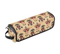 FRODOTGV Sac de voyage portable pour fer à friser avec tapis en fer à repasser, organisateur d'accessoires de coiffure pour fers plats, lisseurs, champignons et escargots rétro de conte de fées