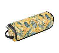 FRODOTGV Sac de voyage portable pour fer à friser avec tapis en fer à repasser, organisateur d'accessoires de coiffure pour fers plats, lisseurs, champignons et escargots rétro de conte de fées, Ferns