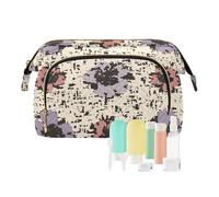 FRODOTGV Sac de voyage pour femme, fermeture éclair, motif abstrait, floral, cosmétiques, porte-monnaie pour femme, Motif abstrait floral, 1 Size
