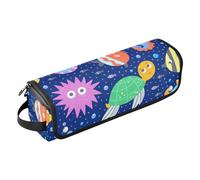 FRODOTGV Sac de voyage pour outils de cheveux pour femme avec tapis amovible résistant à la chaleur, animaux marins et créatures océaniques, bleu pour fer à lisser, fer à friser, sèche-cheveux,