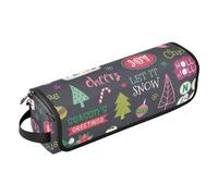FRODOTGV Sac de voyage pour outils de cheveux pour femme, organiseur portable et tapis résistant à la chaleur, motif coloré d'éléments de Noël mignons pour fers plats, lisseurs, fers à friser