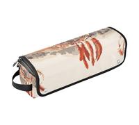 FRODOTGV Sac de voyage Western Cowboy Vast Wilderness Vast Wilderness Hair Tool avec tapis amovible résistant à la chaleur imperméable portable ouvert plat sac de voyage pour outils chauds fer à